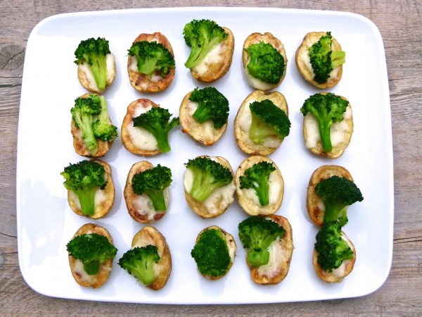 mini potato broccoli cheese bites | pamela salzman