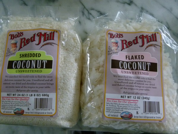two different types of coconut