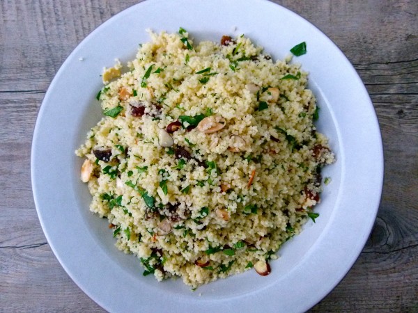 couscous with dried apricots and herbs
