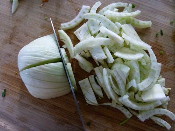 sliced fennel
