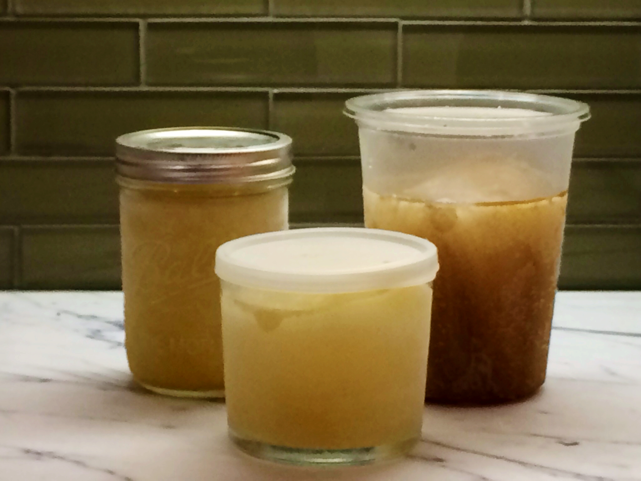 How to freeze chicken broth in glass jars