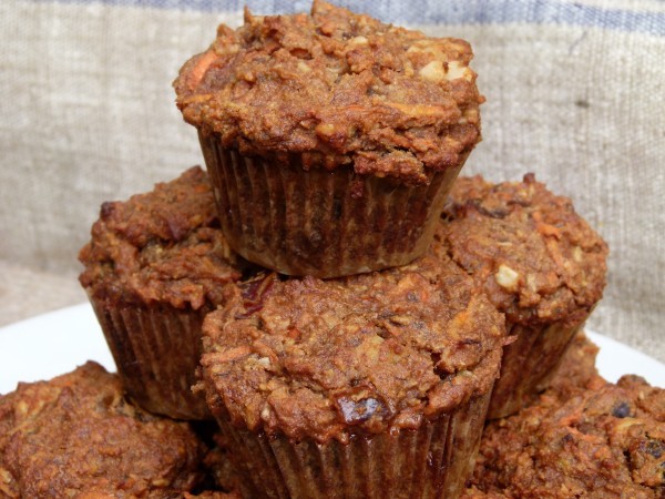 banana carrot almond flour muffins | pamela salzman