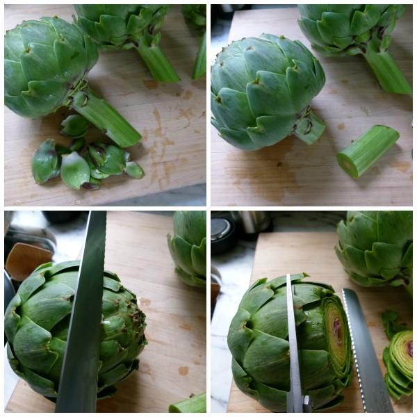 how to prep a whole artichoke