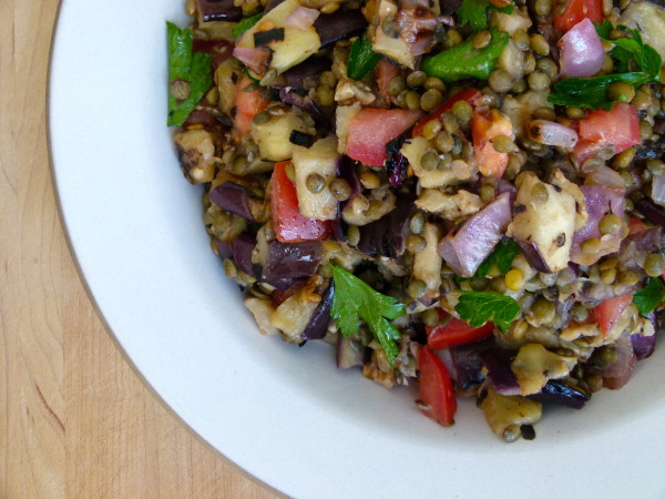 Lentil and Grilled Eggplant Salad | Pamela Salzman