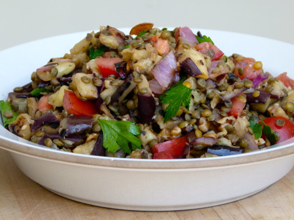 Lentil and Grilled Eggplant Salad | Pamela Salzman