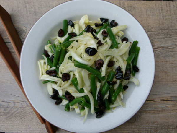 fennel and green bean salad with olives | pamela salzman