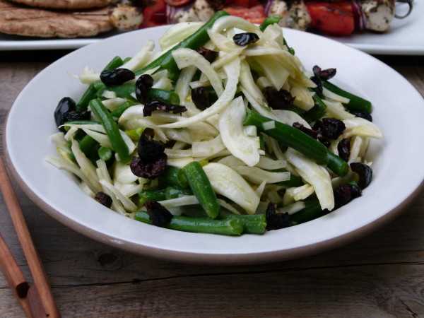 fennel and green bean salad with olives | pamela salzman