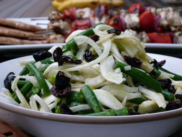 fennel and green bean salad with olives | pamela salzman