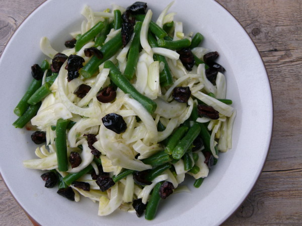 fennel and green bean salad with olives