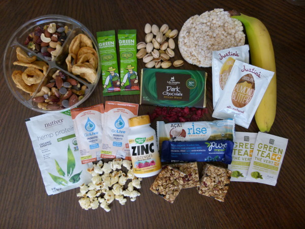 healthy travel snacks and essentials 