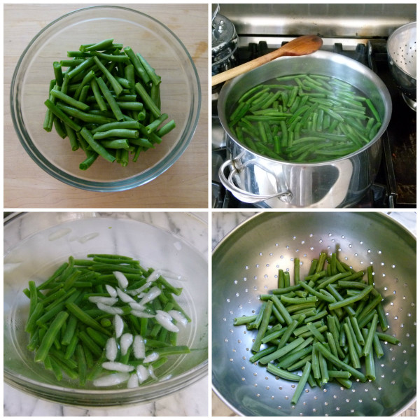 blanching green beans