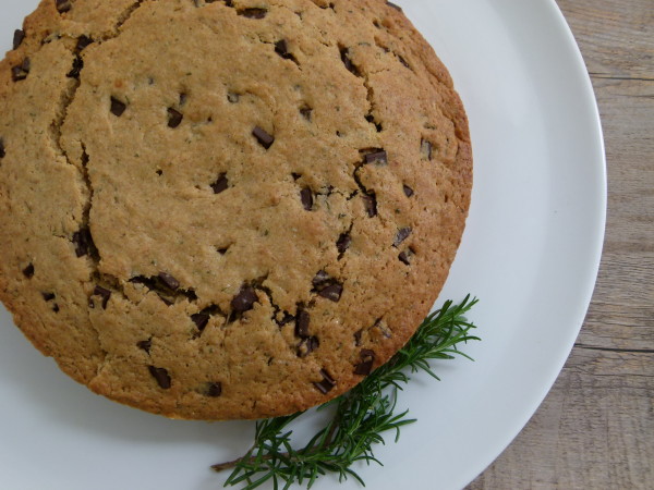 whole grain olive oil cake with rosemary and dark chocolate | pamela salzman