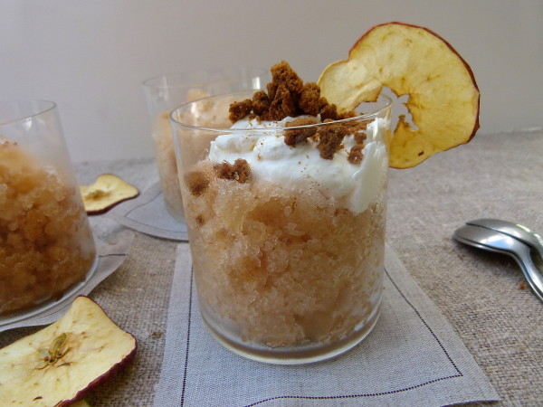 apple pie granita sundaes | pamela salzman