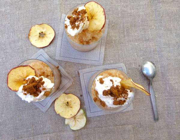 apple pie granita sundaes | pamela salzman