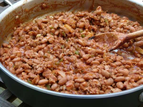 turkey and pinto bean sloppy joe mixture