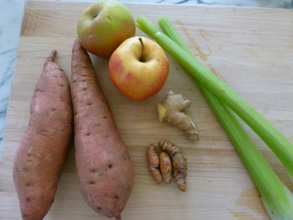 sweet potato=apple-ginger juice | pamela salzman