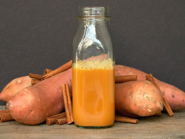 sweet potato-apple-ginger juice | pamela salzman