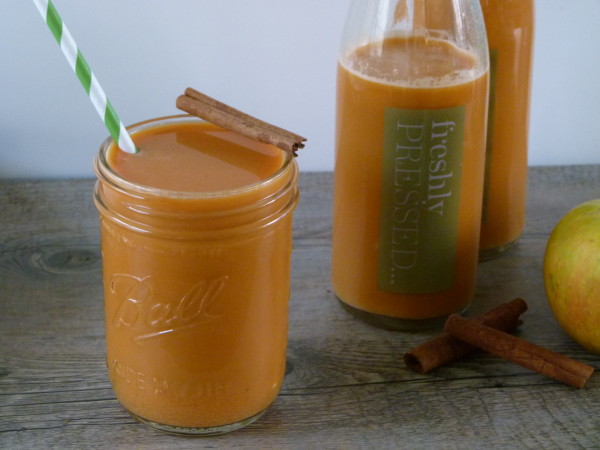 freshly pressed sweet potato-apple-ginger juice | pamela salzman