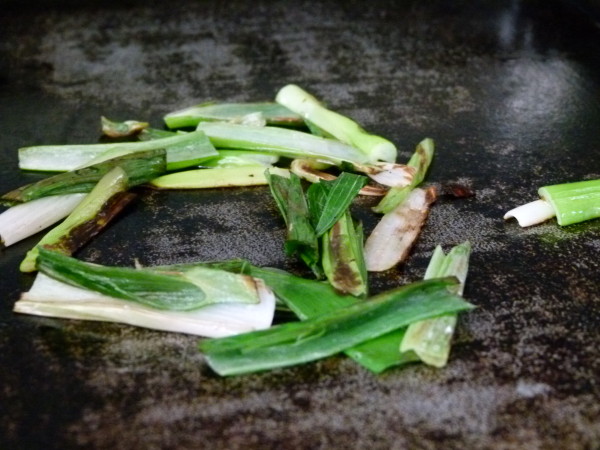 cooking green onions