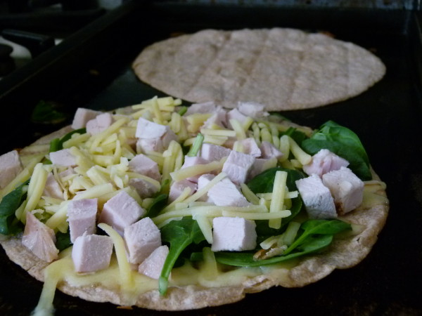 cooking the quesadillas