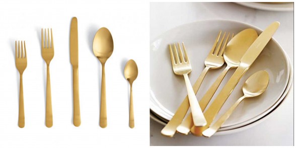 my favorite gold flatware