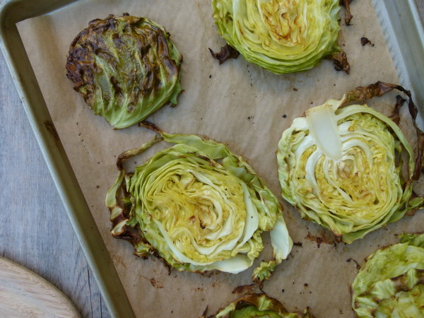 roasted cabbage wedges | pamela salzman