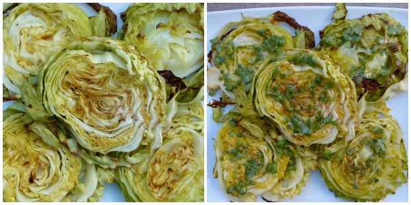 roasted cabbage wedges | pamela salzman