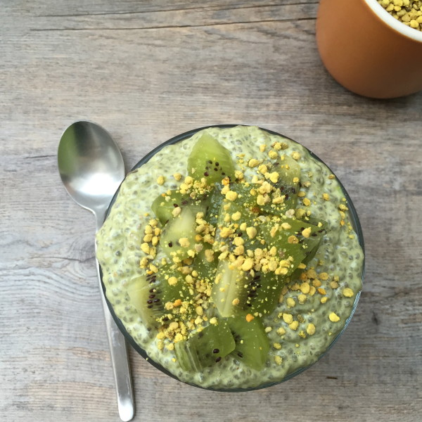 matcha chia pudding parfait | pamela salzman