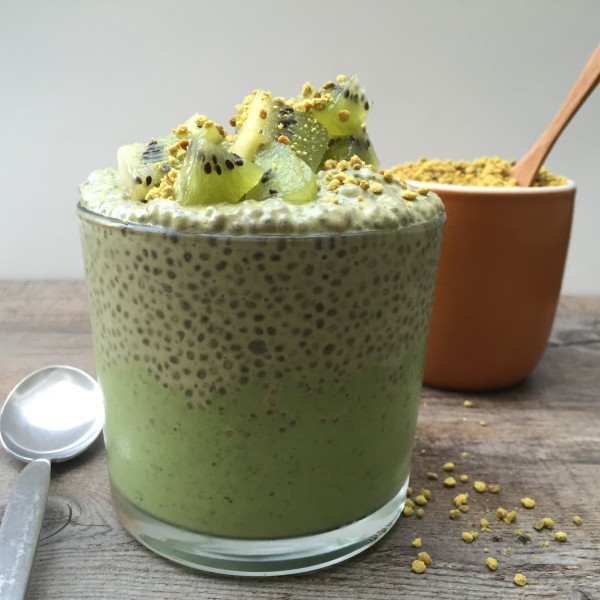 matcha chia pudding parfait | pamela salzman