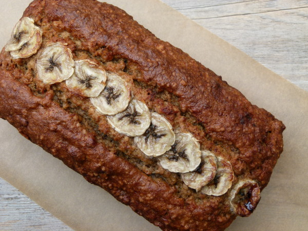 whole grain banana bread with almond pulp | pamela salzman