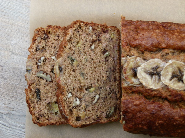 whole grain banana bread with almond pulp | pamela salzman