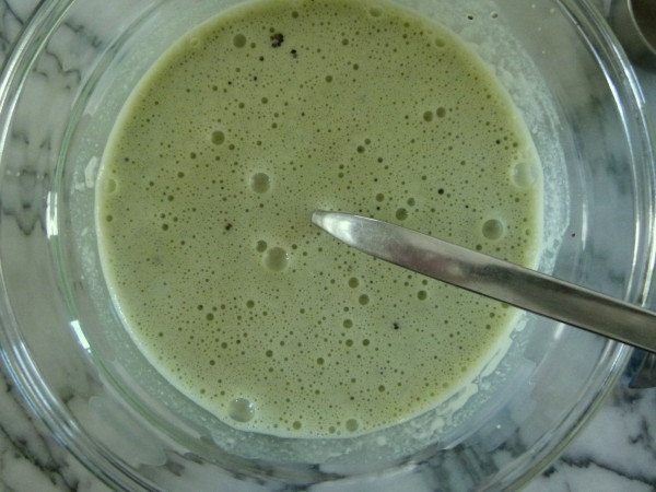 chia pudding before thickening