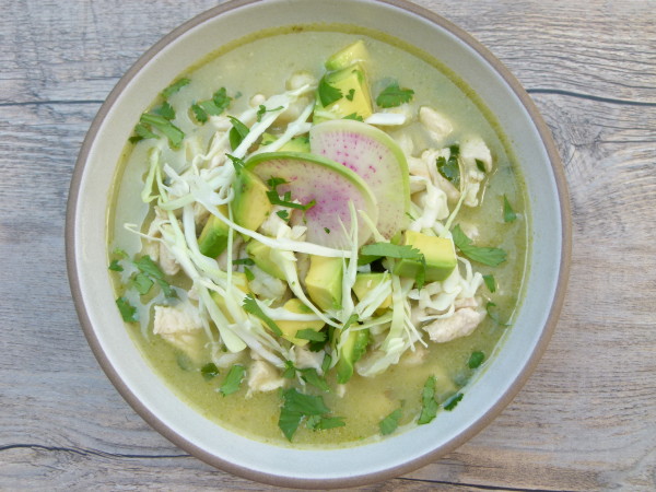 chicken posole verde | pamela salzman