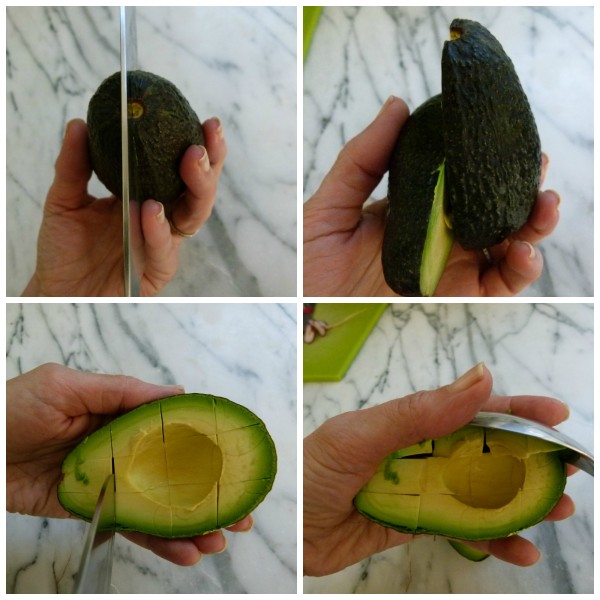 cutting an avocado | pamela salzman