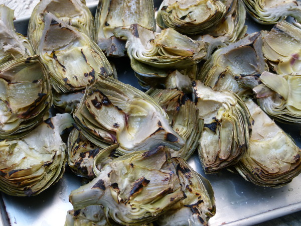 grilled artichokes | pamela salzman