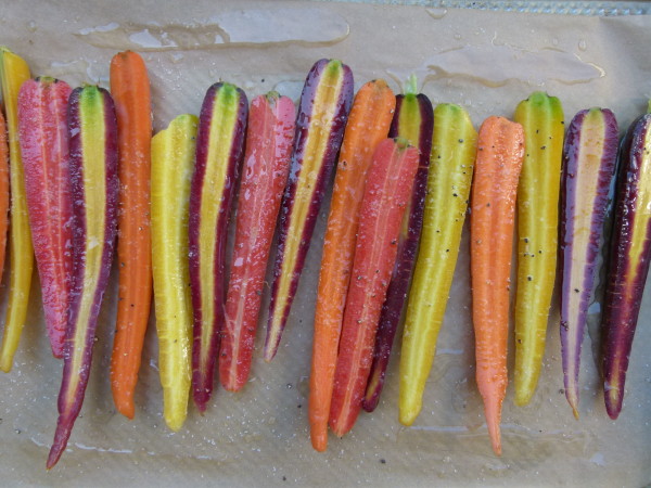 multi-colored carrots