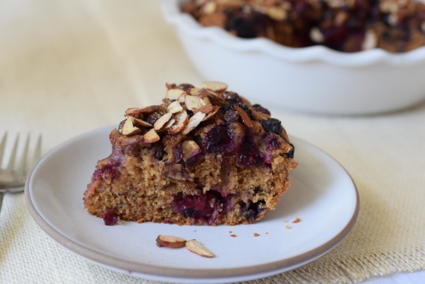 whole grain mixed berry buckle | pamela salzman