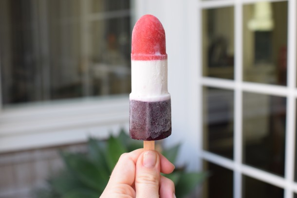 all-natural red, white and blue popsicles | pamela salzman