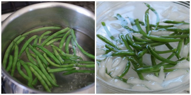 blanching green beans | pamela salzman