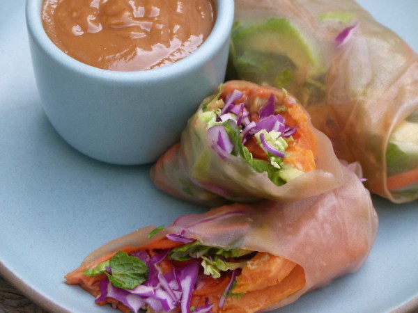 healthy and delicious summer rolls | pamela salzman