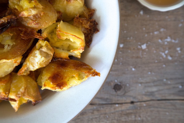 crispy salt and vinegar potatoes | pamela salzman