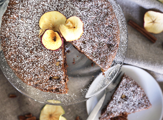 grain-free cinnamon apple cake | pamela salzman