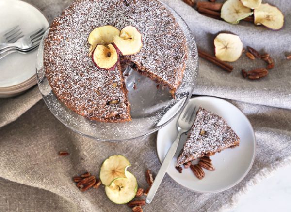 grain-free cinnamon apple cake | pamela salzman