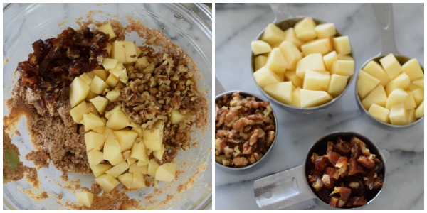 apples, walnuts and dates