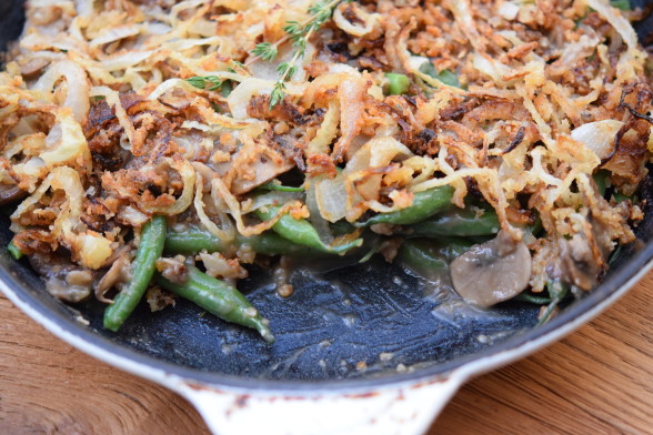 healthy green bean casserole | pamela salzman