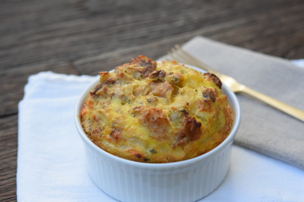 Leftover Stuffing And Egg Bake Recipe