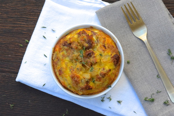 leftover stuffing and egg bake | pamela salzman