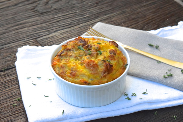 leftover stuffing egg bake | pamela salzman