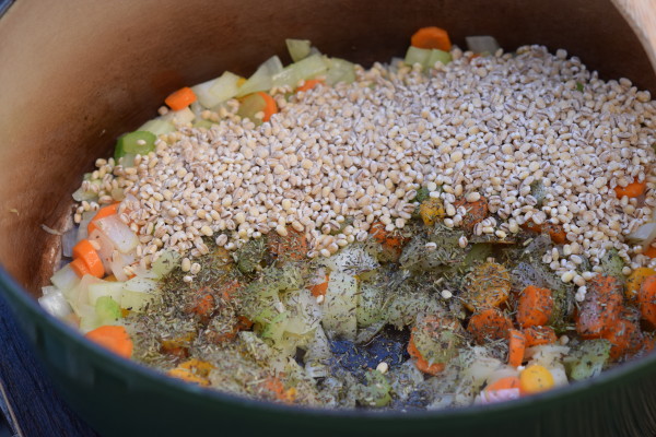 add barley and herbs de provence