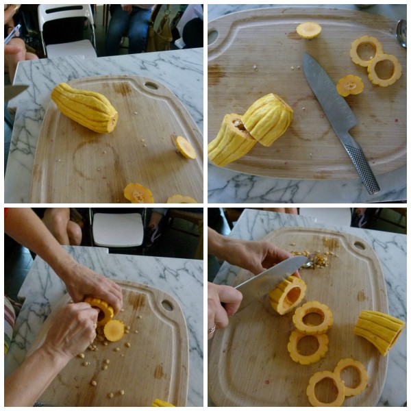 cutting delicata squash | pamela salzman